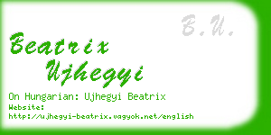 beatrix ujhegyi business card